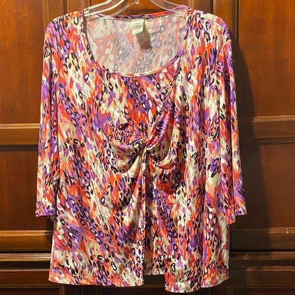 Just my size Colorful Women's size 4X Top - Picture 1 of 11